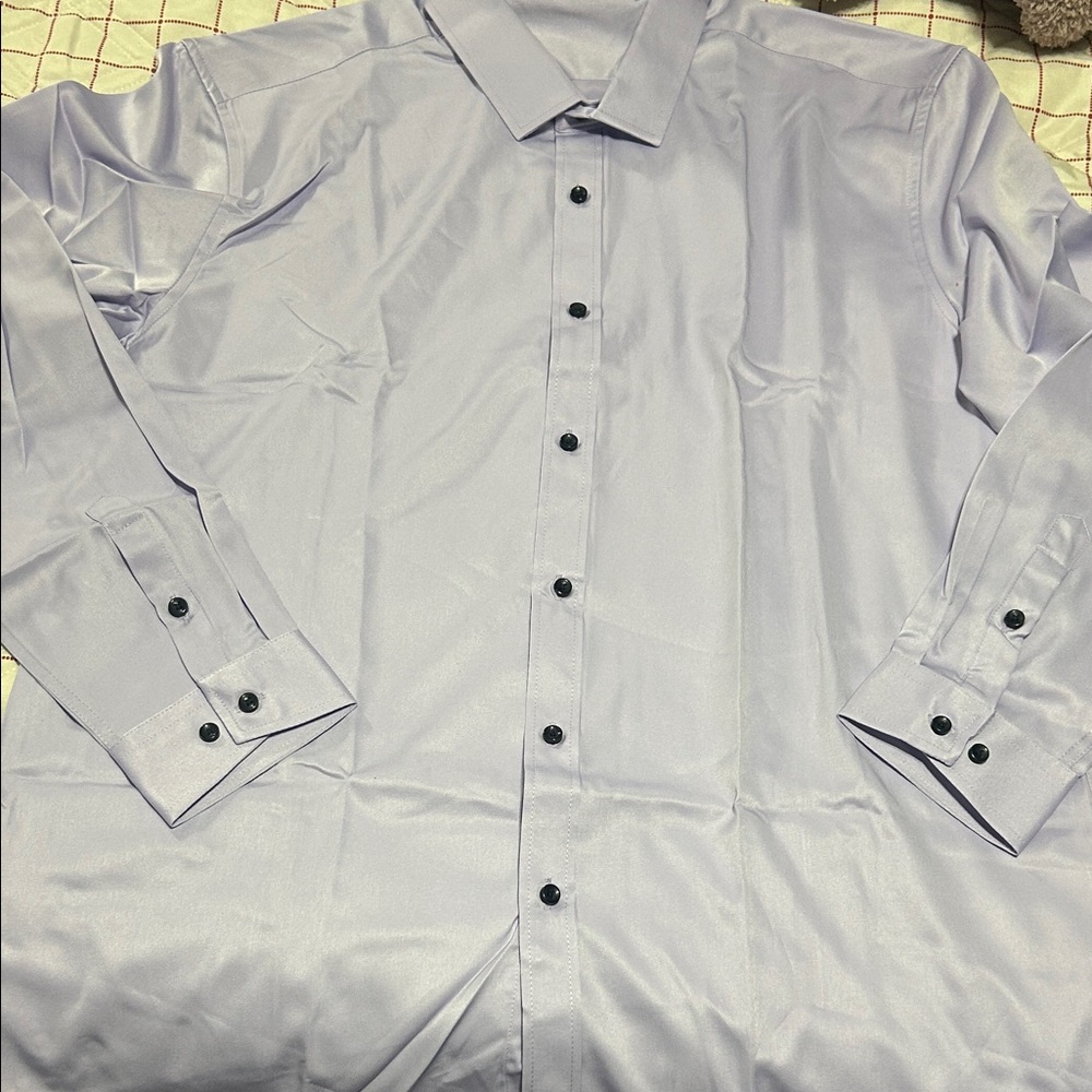 Lavender button up shirt